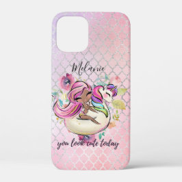 今かわいらし日ガーリーはユニコーンピンク iPhone 12 MINI ケース