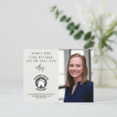 今が不動産マーケティングを売る実在時期 ポストカード (スタンド正面)