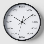 今が大切 Clock – 現在にフォーカスする時計 壁時計 (正面)
