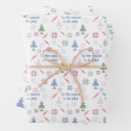 「今が季節すてきだ！クリスマスカラフル ラッピングペーパーシート