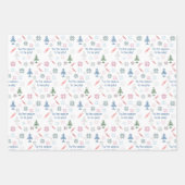 「今が季節すてきだ！クリスマスカラフル ラッピングペーパーシート (正面)