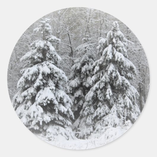 「今が季節だ。....ウィンターホリデー ラウンドシール (正面)