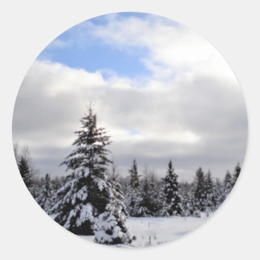 「今が季節だ。....ウィンターホリデー ラウンドシール (正面)