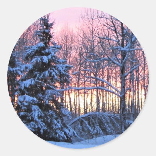 「今が季節だ。....ウィンターホリデー ラウンドシール (正面)