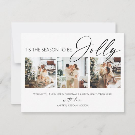 今が旬すてきだ |写真のコラージュ シーズンカード (正面)