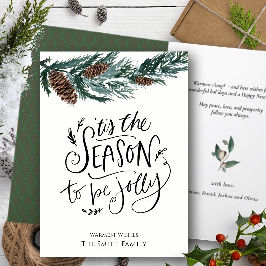 今が旬すてきだ |水彩パインコーン シーズンカード