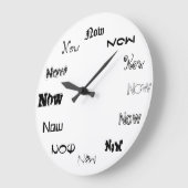 今が時だ ラージ壁時計 (傾斜)