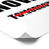 今が時感動的引用文 ポスター (角)