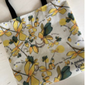 今ここで明るい黄色のトートバッグ トートバッグ