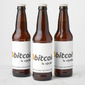 今ここにある – bitcoinビール! ビールラベル (ボトル)