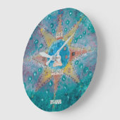 今ここに来ている ラージ壁時計 (傾斜)