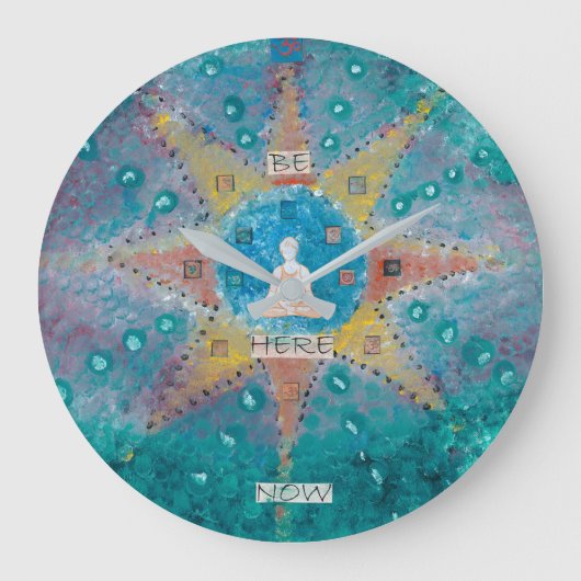 今ここに来ている ラージ壁時計 (正面)