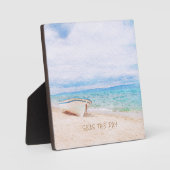 今こそチャンス!座礁した漁船 フォトプラーク (正面)