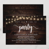 今こそパーティーの時間、ラスティックエロープメントパーティー 招待状 (正面/裏面)