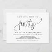 今こそパーティー、ポスト結婚の駆け落ち 招待状 (正面)