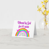 今こそ主が65番目の誕生日を成した日だ カード (黄色い花)