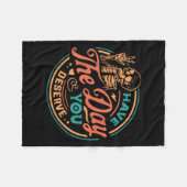 今こそ当然の報いを受やる気を起こさせるける フリースブランケット (正面(横))