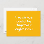 今すぐお前と一緒になれたらな恋しく思いのに ポストカード (正面/裏面)