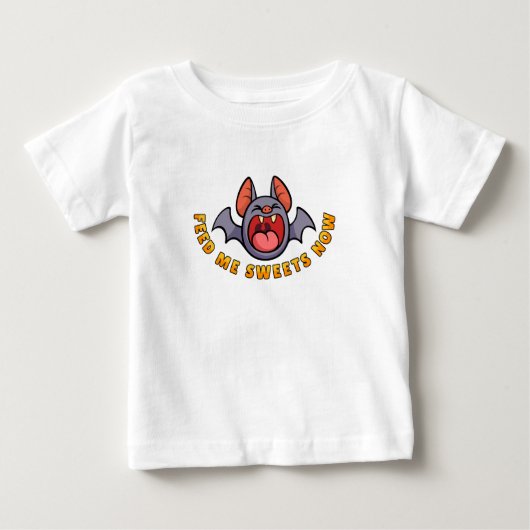 今すぐお菓子を ベビーTシャツ (正面)