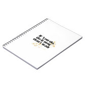 「今すぐやる気を起こさせる引用文すはっきりしたる金ゴールドインスパイア- ノートブック (左側)