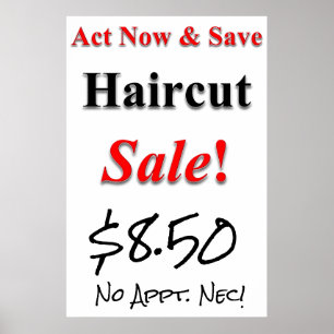 今すぐアクト&救ヘアーカット販売美しいサロンポスター ポスター