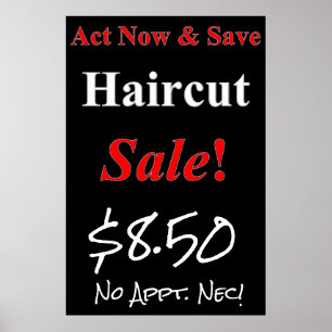今すぐアクト&救ヘアーカット販売美しいサロンポスター ポスター