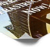 今すぐアメリカのインフラを再構築！ ポスター (角)