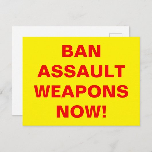 今すぐカスタム攻撃を禁止しろ!プロガン制御 ポストカード (正面/裏面)