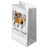 今すぐクーラフォトを結婚した追加する名前の文字l スモールペーパーバッグ (正面アングル)