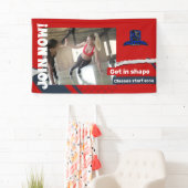 今すぐジムに参加するトレーニングビニールバナー3' x 5'バナー 横断幕 (インサイチュ)