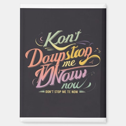 今すぐストップパステルティーを使用しない マグネット (正面)