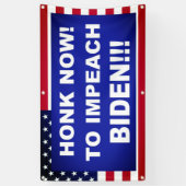 今すぐバイデン氏を弾劾する 横断幕 (縦)
