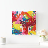 今すぐバングウォール時計を持って出かけよう スクエア壁時計 (ホーム)