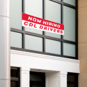 今すぐパーソナライズ採用CDLドライバー任意のジョブ大規模 横断幕 (ビルの外側)