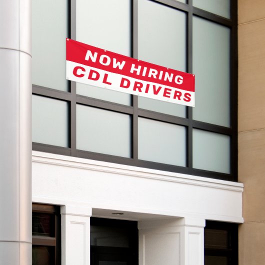 今すぐパーソナライズ採用CDLドライバー任意のジョブ大規模 横断幕 (ビルの外側)