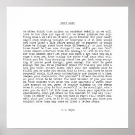 今すぐライブを待つな引用文by A. W. Doys ポスター