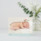 今すぐ両側 | 新生児告知カード 案内状 (スタンド正面)