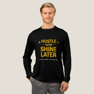 今すぐ努力して後で輝け - 頑張れ 夢はでっかく | モットー トライブレンドTシャツ