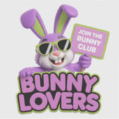今すぐ参加！バニーラバーズクラブおもしろい&ギフト シール (正面)