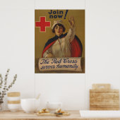 今すぐ参加!赤十字は人類に奉仕する ポスター (キッチン)