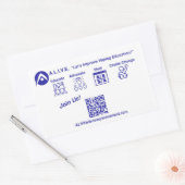 今すぐ参加 長方形シール (封筒)