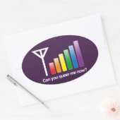 今すぐ同性愛者できるか – .png 楕円形シール (封筒)