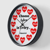 今すぐ壁の時計で愛を選択 壁時計 (傾斜)