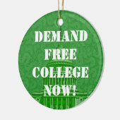 今すぐ大学を自由にする セラミックオーナメント (左)
