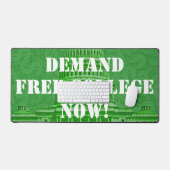 今すぐ大学を自由にする デスクマット (キーボード&マウス)