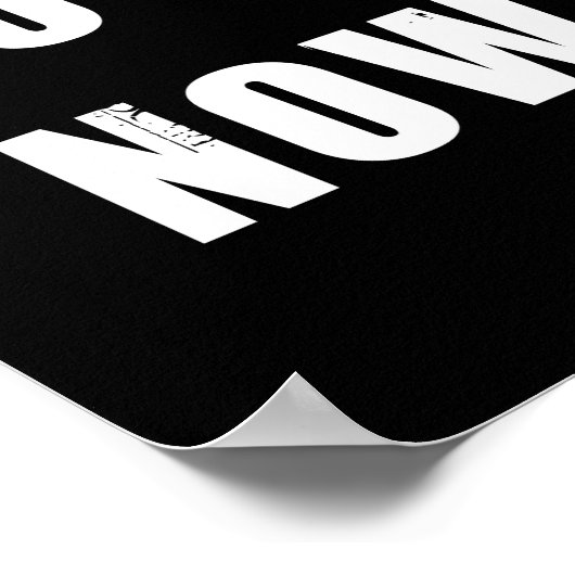 今すぐ実行引用文 ポスター (角)