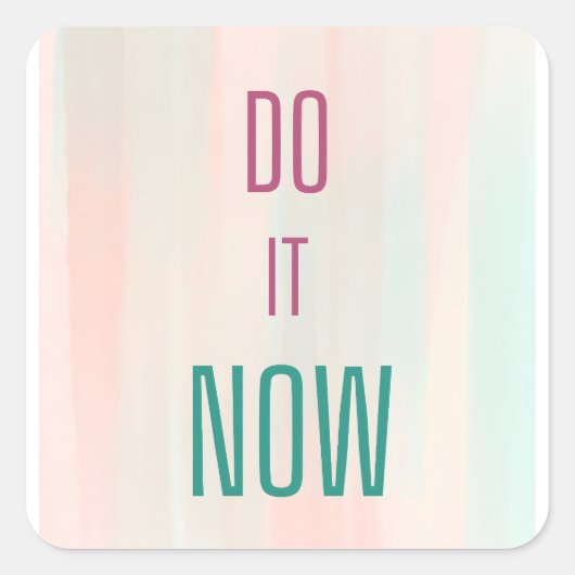 今すぐ実行 スクエアシール (正面)