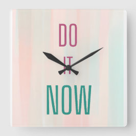 今すぐ実行 スクエア壁時計