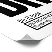 今すぐ実行 – 成功の基本的な要素 ポスター (角)