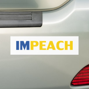 今すぐ彼を弾劾,#impeachhim,白黒バンパー バンパーステッカー